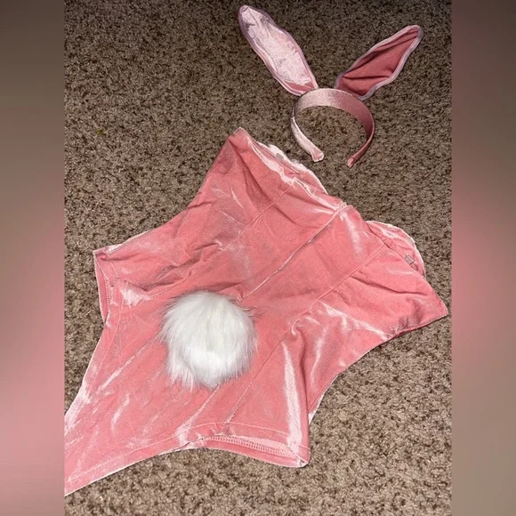 New Halloween Pink Bunny Costume 7pcs - Picture 2 of 8
